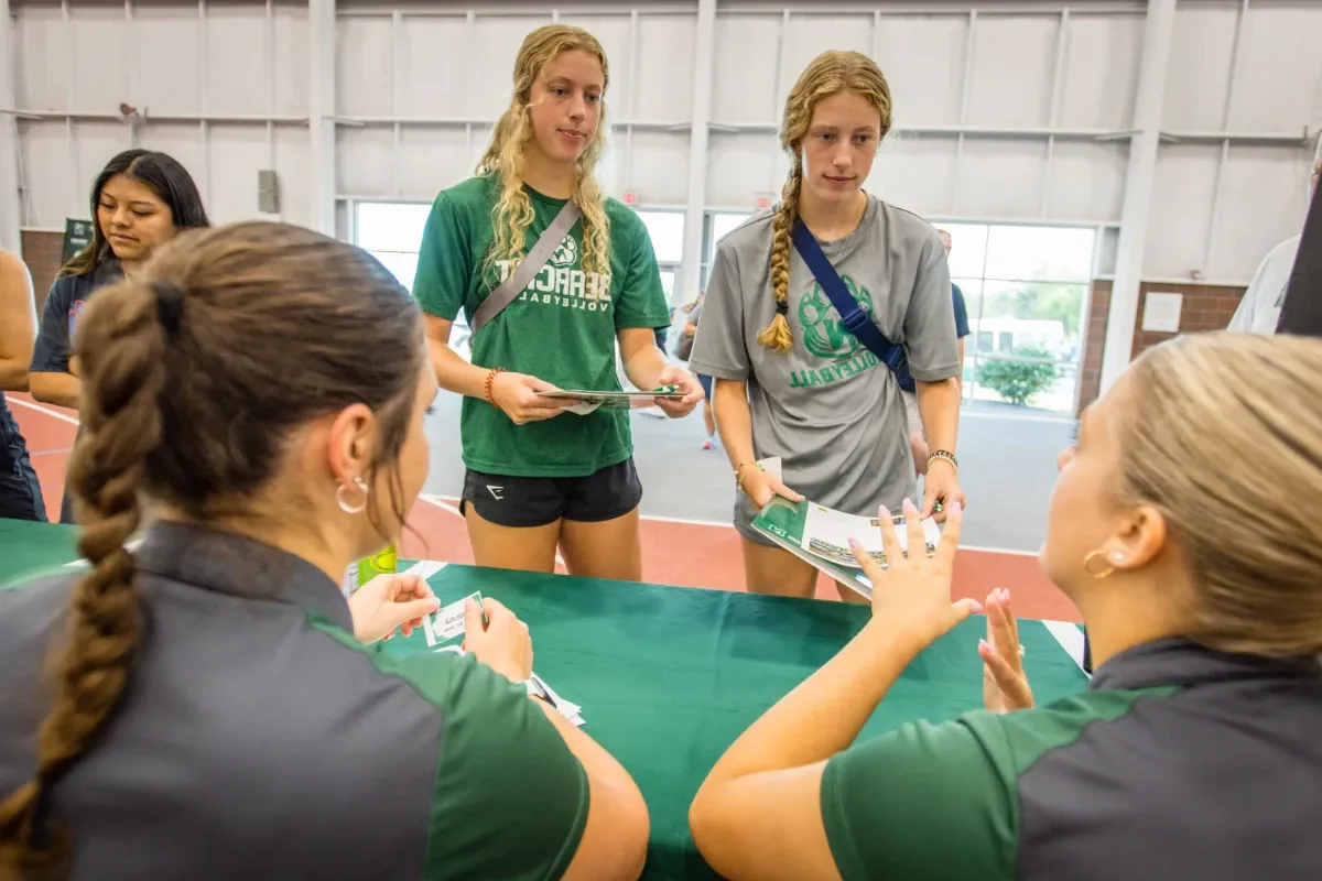 New Bearcats are checking in at Hughes Fieldhouse. 